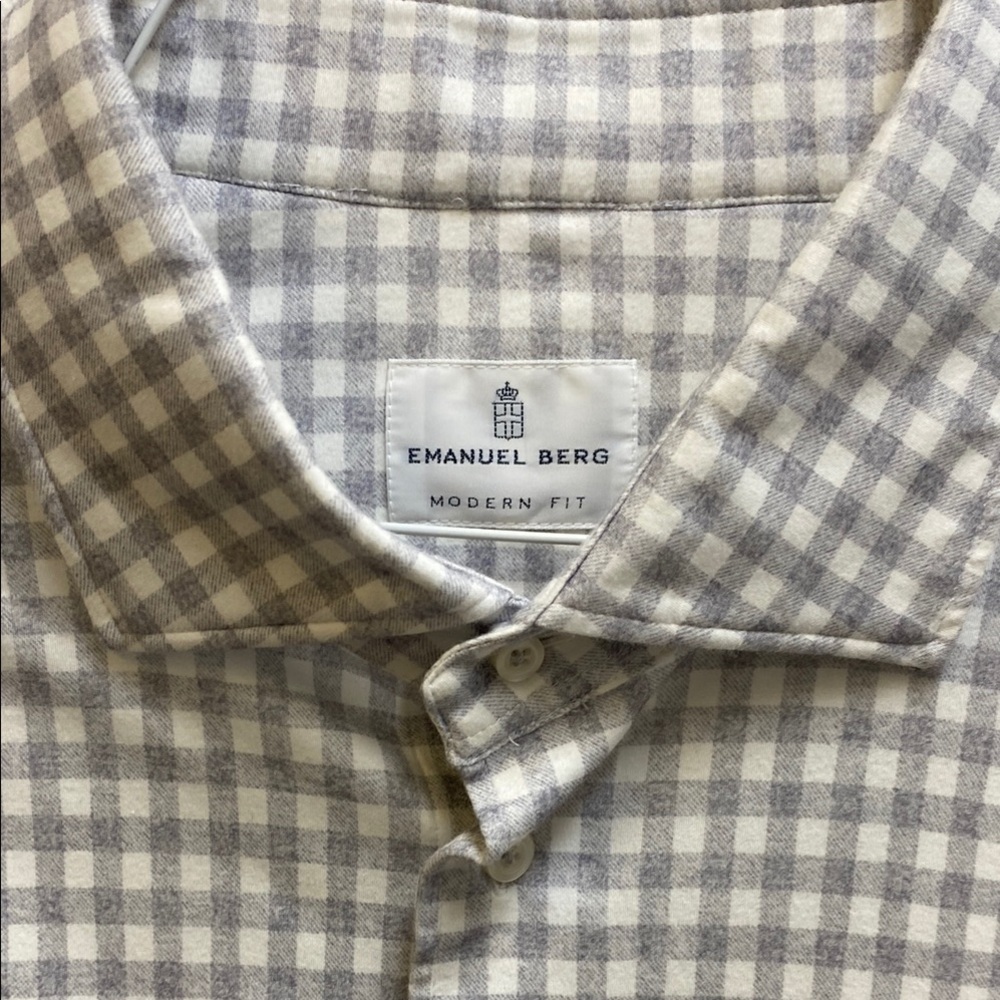 Emanuel Berg Megeve, Gingham Flannel Shirt
MODERN FIT XL